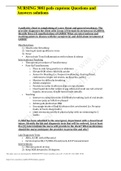 NURSING 3081 peds capstone Questions and Answers solutions | Download To Score A