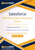 Salesforce Marketing-Cloud-Developer Dumps - You Can Pass The Marketing-Cloud-Developer Exam On The First Try