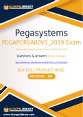 Pegasystems PEGAPCRSA80V1_2019 Dumps - You Can Pass The PEGAPCRSA80V1_2019 Exam On The First Try