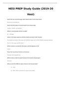 BIOLOGY 1343 - HESI PREP Study Guide &lpar;2019-20 Hesi&rpar;&period;