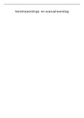 Verantwoordings- en evaluatieverslag