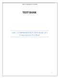 A&E 1 COMPREHENSIVE TEST BANK AE 1 Comprehensive Test Bank Newly Updated Complete Solutions (GRADED A)