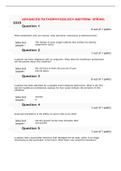 NURS 6501N Midterm Exam with Answers