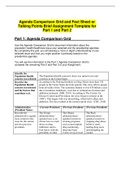 6050N Agenda Comparison Grid and Fact Sheet or Talking Points Brief Assignment Template for Part 1 and Part 2, 2021
