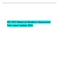 ATI VATI Maternal Newborn Assessment Test Latest Update 2019