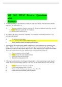 NR 305 HESI Review Questions with Answers 2021