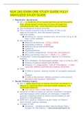 NUR 265 EXAM ONE STUDY GUIDE FULLY ANAYLIZED STUDY GUIDE