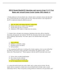 HESI Mental Health RN Questions and Answers from V1-V3 Test Banks and Actual Exams &lpar;Latest Update 2021&rpar; Rated A&plus;