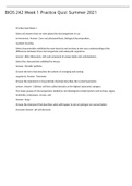 BIOS 242 Week 1 Practice Quiz&colon; Summer 2021
