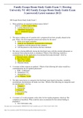 Family Escape Room Study Guide Exam 3 | Herzing University NU 402 Family Escape Room Study Guide Exam 3 (answered) Latest summer 20/21