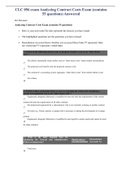 CLC 056 exam Analyzing Contract Costs Exam (contains 55 questions) Answered