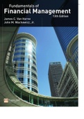Fundamentals of Financial Management (Van Horne 13th edition Pdf