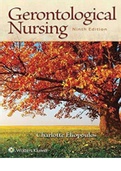 NSG 239 Gerontological Nursing 9th Edition Eliopoulos Test Bank