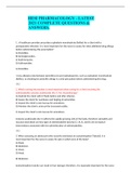 HESI PHARMACOLOGY - LATEST 2021 COMPLETE QUESTIONS & ANSWERS&period;