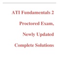 ATI Fundamentals 2 Exams Bundle, Newly Updated Complete Solutions, Score A+