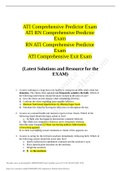 RN ATI Comprehensive Predictor Exam 2021