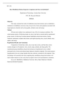 Mindfulness  study  on  depression &period;docx  PSY 290  Does Mindfulness Reduce Depressive Symptoms and Stress in Individuals&quest;  Department of Psychology&comma; Arizona State University  PSY 290&colon; Research Methods   Abstract  Objective  This study examined the results