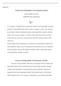 mgmt200  Week    5  Paper.docx  MGMT200  Corporate Social Responsibility (CSR), Reputation, and Ethics  American Military University MGMT200: Ethics Fundamentals   Abstract  As  a manager, it is important that one understands corporate social responsibili