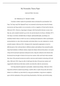 Personality  Theory  Paper.docx    My Personality Theory Paper  American Public University  MY PERSONALITY THEORY PAPER  I decided to further explore the personality theory adventured by psychoanalyst Carl Jung. Carl Jung, much like Sigmund Freud, was int