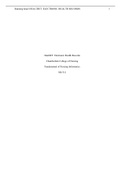 NR 508 Week 2 Case Study Discussion