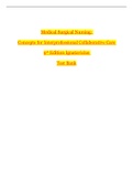 Test Bank for Medical Surgical Nursing- Concepts for Inter-professional Collaborative Care 9th Edition &vert; 50 Chapters of Elaborated Answers