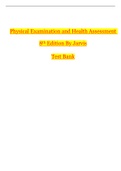 Test Bank For Physical Examination and Health Assessment 8th Edition By Jarvis | Answers & Rationale