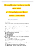 Test Bank For Advanced Practice Nursing In Care Of Older Adults 2nd Edition By Kennedy Malone &vert; Complete with Answer Key