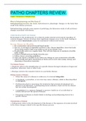 PATHO CHAPTERS REVIEW&period;