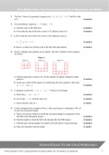 Pearson Edexcel AS and A Level Mathematics, New Spec 2015, Pure Mathematics Year 2 Unit Test 4: Sequences  QUESTION PAPER