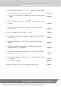 Pearson Edexcel AS and A Level Mathematics, New Spec 2015, Pure Mathematics Year 2 Unit Test 1: Proof QUESTION PAPER