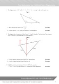 Pearson Edexcel AS and A Level Mathematics, New Spec 2015, Pure Mathematics Year 1 (AS) Unit Test 4: Trigonometry  QUESTION PAPER