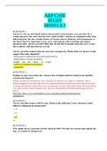 A&P CASE STUDY MODULE 3 | VERIFIED SOLUTION 