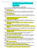 All Med Surge Exams and Quizzes&period; &vert; LATEST UPDATE