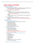 MDC EXAM 2 REVIEW