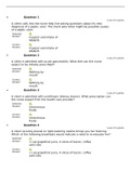 NURSING 1172 Nutrition  Exam  and sudy guide 1 to 3 bundled exams Already graded A