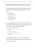 Exam (elaborations) ATI RN Fundamentals Practice Questions with Answers (All Correct). (ATI RN) 