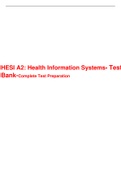 HESI A2 Health Information Systems- Test Bank-Complete Test Preparation