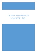 ISR3701 ASSIGNMENT 2 2021