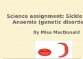 Sickle Cell Anemia Presentation 