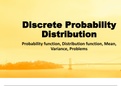 Complete Probability distribution- discrete and continuous