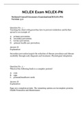 Nclex Exam Nclex-Pn Questions With Detailed Answers
