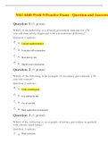 NSG 6440 Week 9 Practice Exam - Question and Answers &lpar;Verified&rpar;