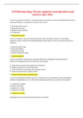 ATI Pharmacology Proctor 2019 exam Questions and Answers Updated 2021 &lpar;RETAKE&rpar;&period;