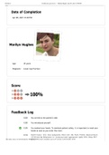 NURS 225 Marilyn Hughes Feedback Log & Score &lpar;answered&rpar;