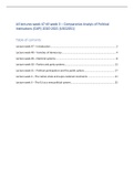Lectures notes  Comparative Analysis of Political Institutions (CAPI) (USG2051)