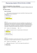 Pharmacology Quizlet--FINAL EXAM&period;&lpar;A GUIDE&rpar;