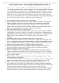 NURS 615 Exam 2 Transcript Strathmann Graded A