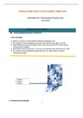 WGU D029 - Population Health Data Brief Template - Sullivan County&comma; Indiana&period;