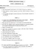 Chemistry practice papers
