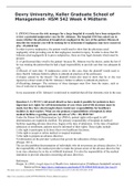 Devry University&comma; Keller Graduate School of Management- HSM 542 Week 4 Midterm &lpar;Mixed Questions&rpar;-Already Graded A&lowbar;